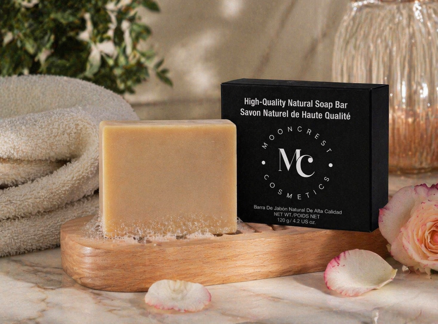 Natural rose nectar body soap 